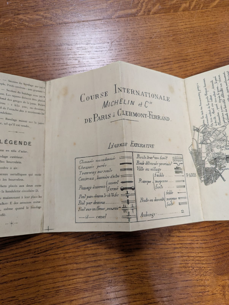 Photo de la légende de la carte